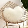 Plush Heart-Shaped Boho Throw Pillow