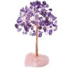 Natural Crystal Gemstone Tree Decorative Sculpture with Fluorite Base