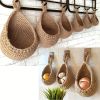 Bohemian Teardrop Woven Hanging Wall Storage Basket