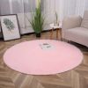 63 Inch Plush PV Velvet Round Decorative Area Rug