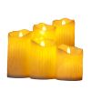 White Real Wax Flameless LED Pillar Candles