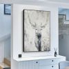 Deer Landscape Canvas Wall Art