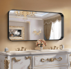 24 x 30 Inch Tempered Glass Frame Rectangular Wall Mirror