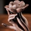 Reversible Lotus Flower Purple Sand Aromatherapy Incense Burner