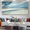 Beach and Ocean Abstract Seascape Canvas Wall Art