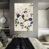 White Floral Palette-Knife Textured Canvas Wall Art