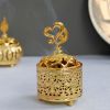 Decorative Metal Tabletop Incense Burner and Holder