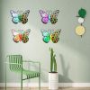 Handcrafted 3D Metal Butterfly Decorative Wall Art Sculpture Available Individually or Set of 4