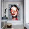 Abstract Man Portrait Canvas Wall Art
