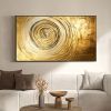 Gold Textured Minimalist Canvas Wall Art