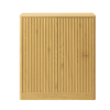 34.3" modern wavy sideboard, curved contour design storage cabinet, 2-door cabinet with storage function, suitable for kitchen/bedroom/living room