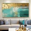Gold Textured Abstract Canvas Wall Art