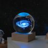 Milky Way and Moon Crystal-Look Globe Night Light
